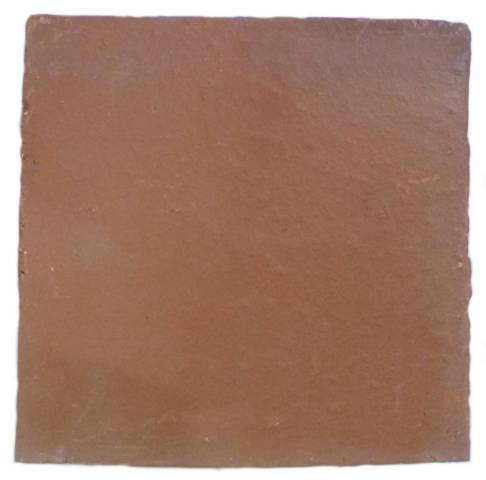 Carreau de Terre Cuite Tradition 16x16 Orange Nuanc